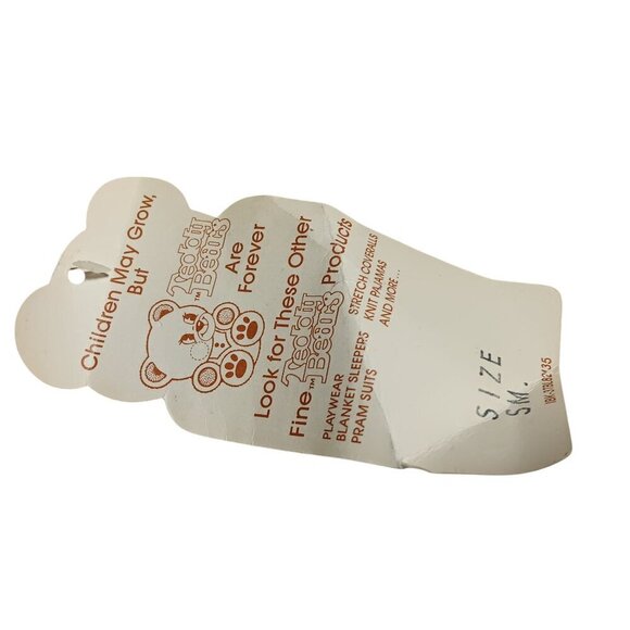 Vintage Teddy Bears Kleintots Yellow Soccer Footed Baby Romper Small Polyester - Picture 5 of 6